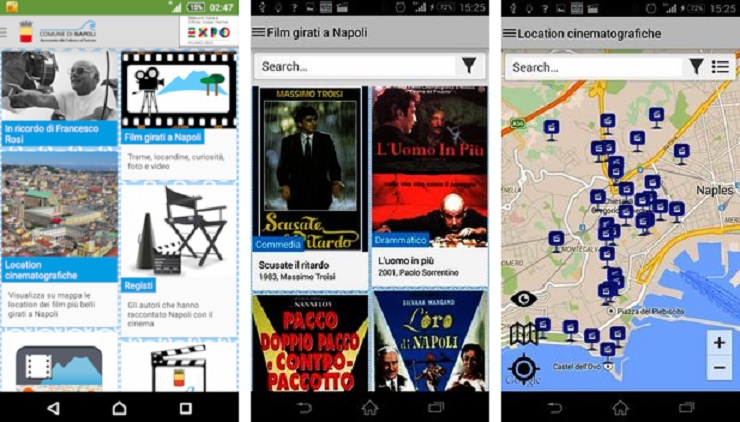 NapoliMovieTour: l'app mobile per scoprire la Napoli del cinema ...