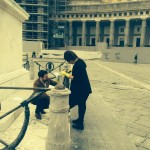 Statue equestri a Piazza Plebiscito: ripulite ancora una volta (FOTO)