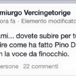 Insulti contro Pino Daniele: "Coleroso napoletano!" (FOTO)