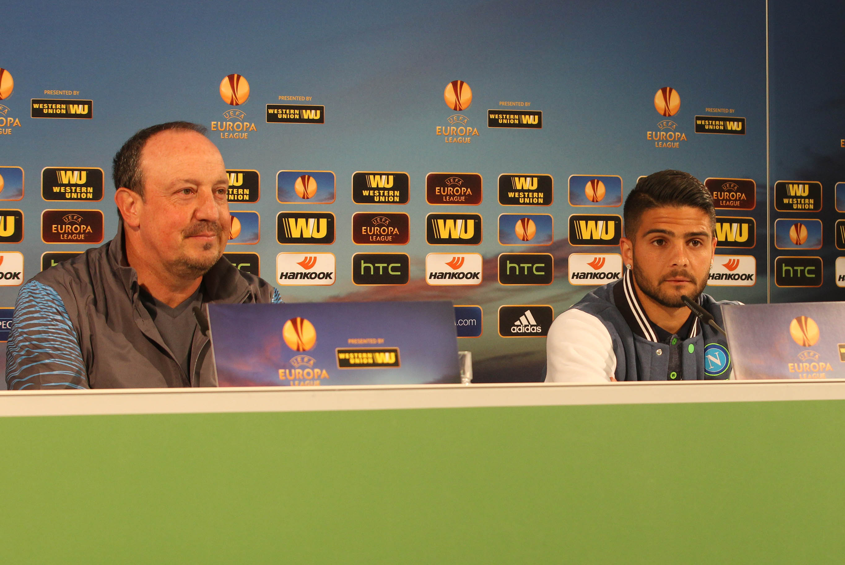 Conferenza stampa Wolfsburg Napoli Benitez Insigne