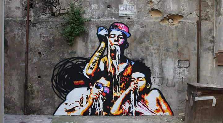 Street Art a Napoli: l'amore per Napoli attraverso i disegni di Domenico Tirino