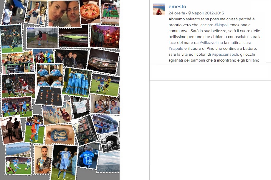 Giandomenico Mesto saluta Napoli con una lettera del fratello che è una dichiarazione d'amore alla città