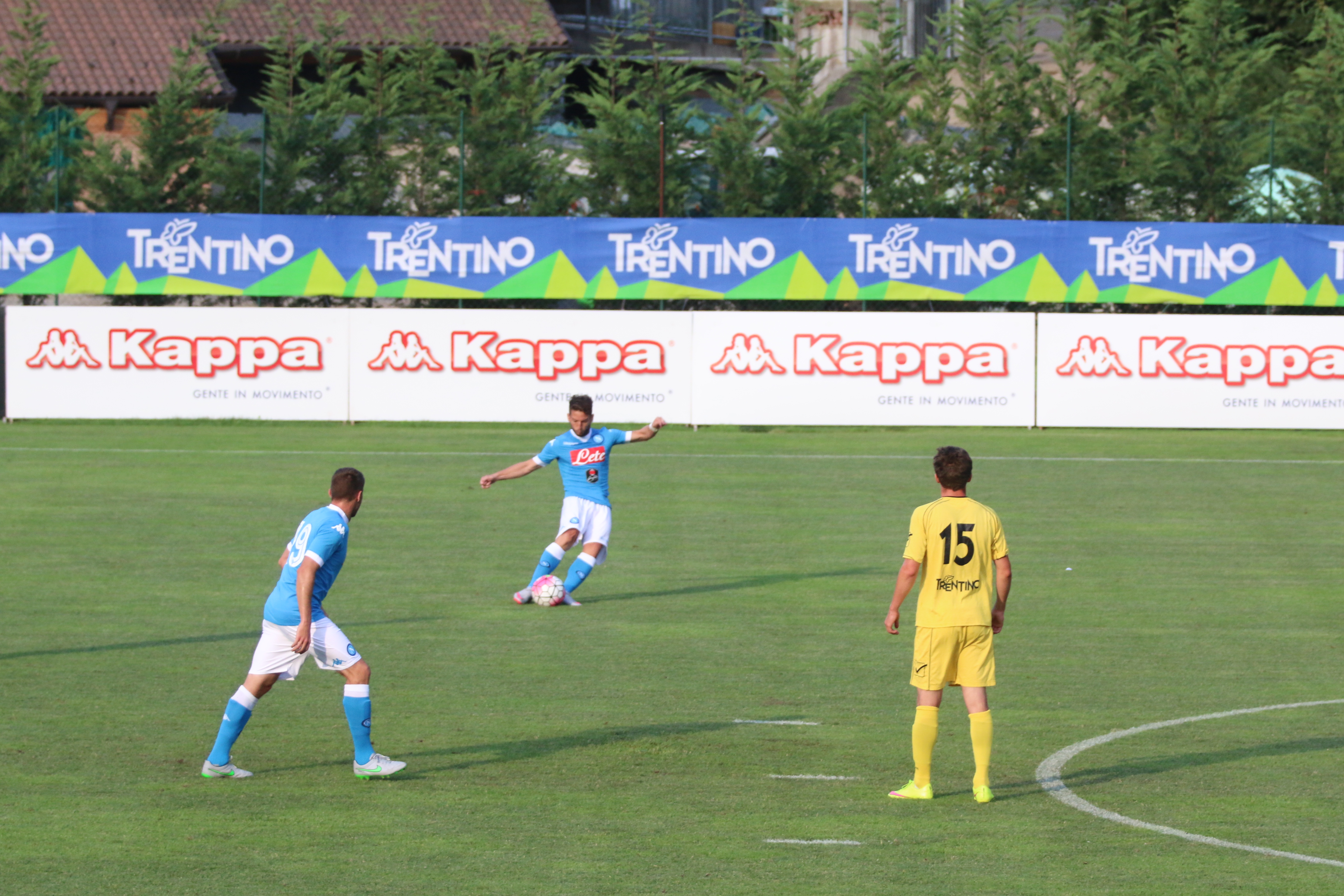 Mertens Napoli partita Dimaro Anaune
