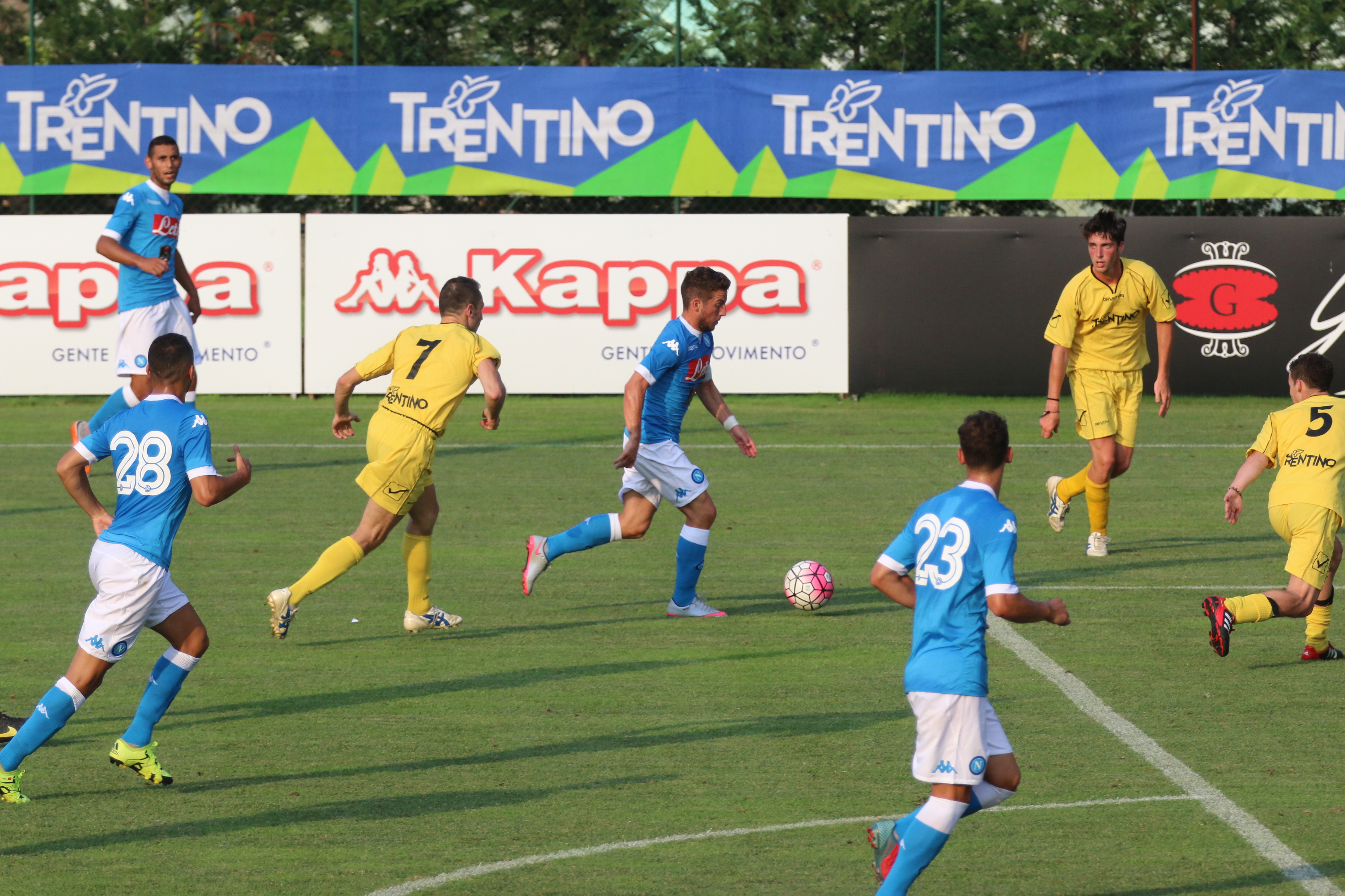 Napoli partita Dimaro Anaune