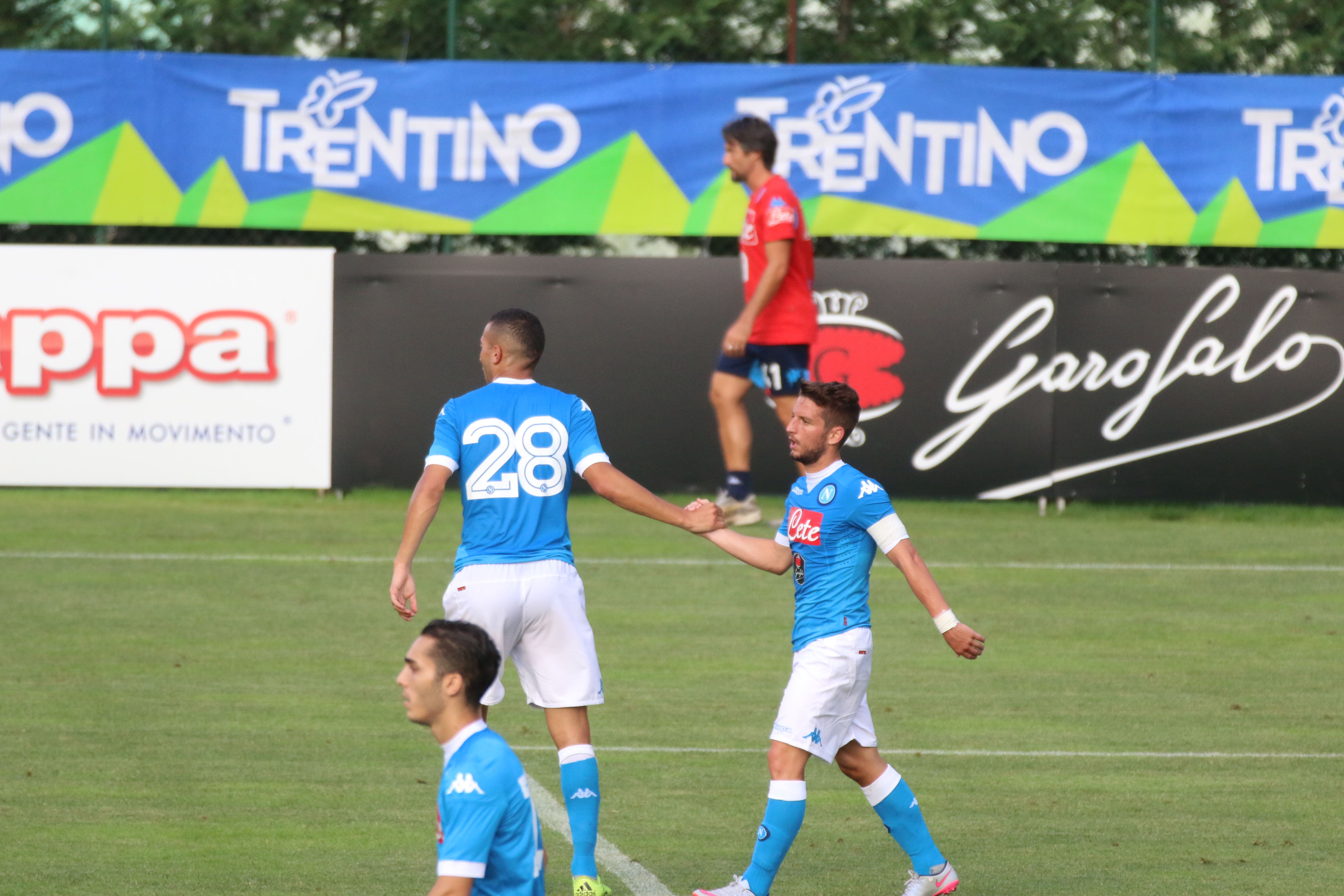Mertens Gol Napoli partita Dimaro Anaune