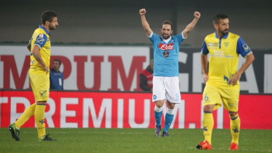 Chievo Napoli 0-1: decide il solito Higuain. Azzurri alla quarta vittoria consecutiva (FOTO)
