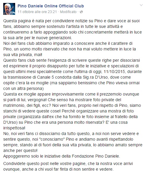 pino daniele fan club