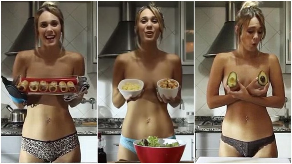 Jenn la sexy cuoca in topless che spopola su youtube. Il segreto è lei, la ragazza di 24 argentina, che ha fatto diventare A Fuego Maximo un fenomeno virale