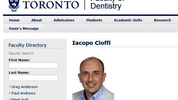 Viene dalla Campania Iacopo Cioffi, il più giovane professore dell'università di Toronto