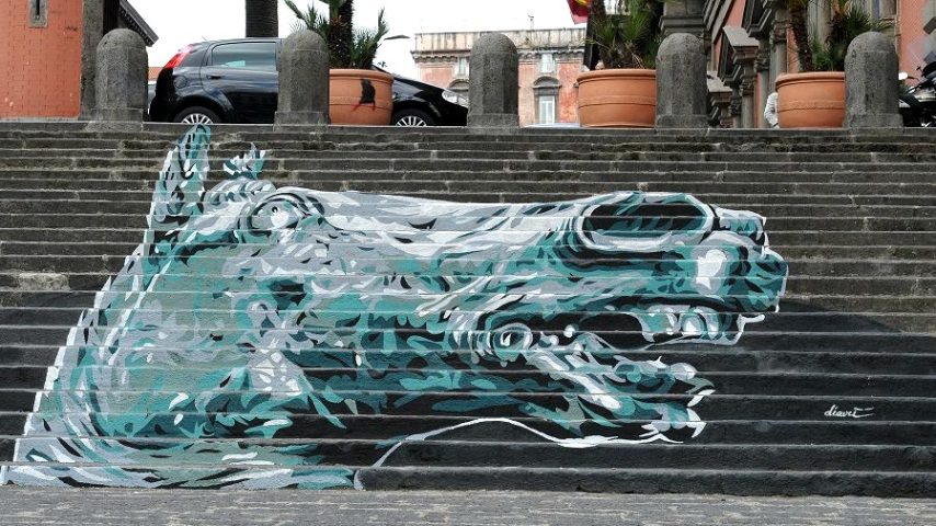 Svelato l'Aequus Parthenopensis, l'opera di street art che inaugura il Festival delle Muse