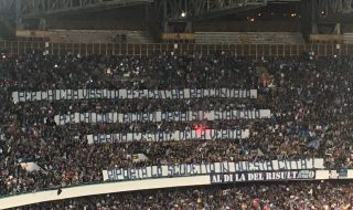 Napoli-Fiorentina, il messaggio della Curva B è inequivocabile