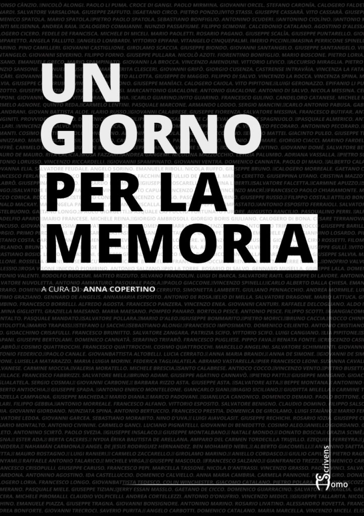 Libreria iocisto, sabato 23 giugno ore 11 presentazione del volume "Un giorno per la memoria" a cura di Anna Copertino