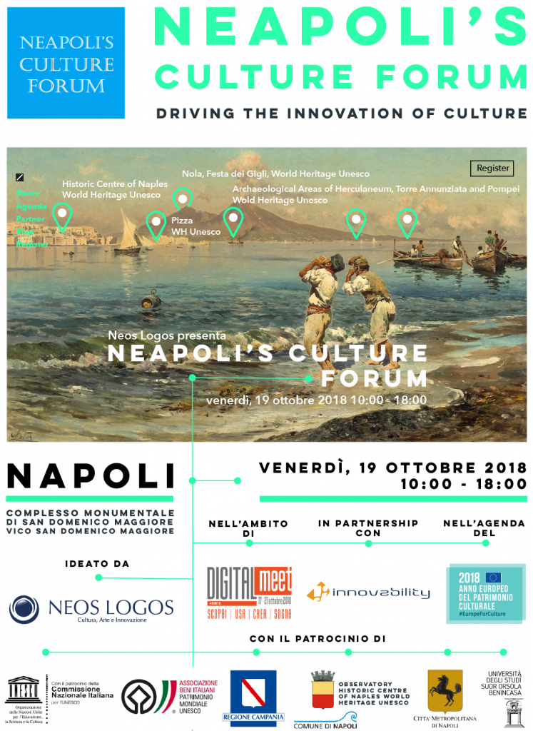 Al via Neapoli's Culture Forum, venerdì 19 Ottobre 2018