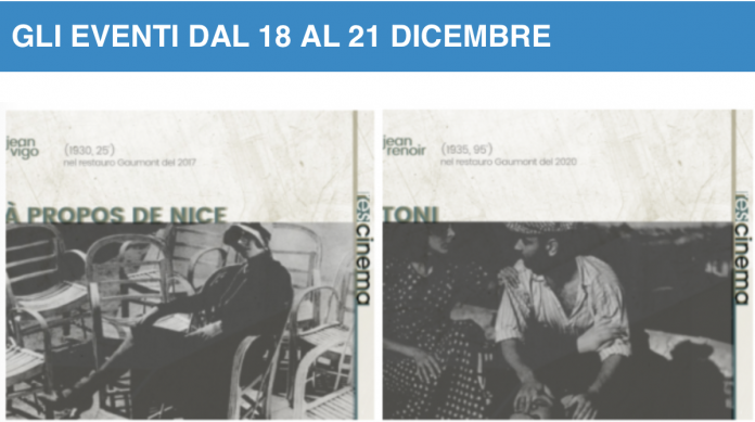 Institut français Napoli - ResCinema, calendario eventi dal 18 al 21 dicembre