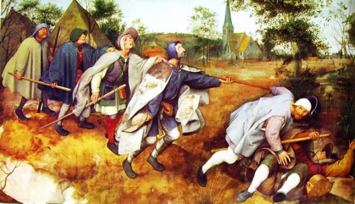 Capodimonte - Disegni di Andrea Bolognino in dialogo con 'La Parabola dei ciechi' di Brueghel