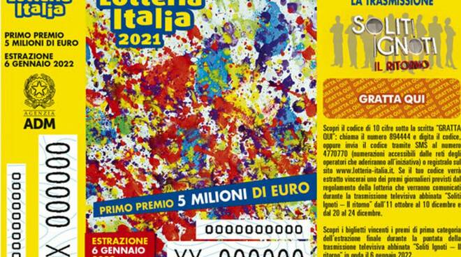 Lotteria Italia: biglietto da 5 milioni venduto a Roma