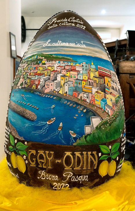 Gay-Odin, 300 chili di puro cioccolato per celebrare Procida Capitale Italiana della Cultura 2022