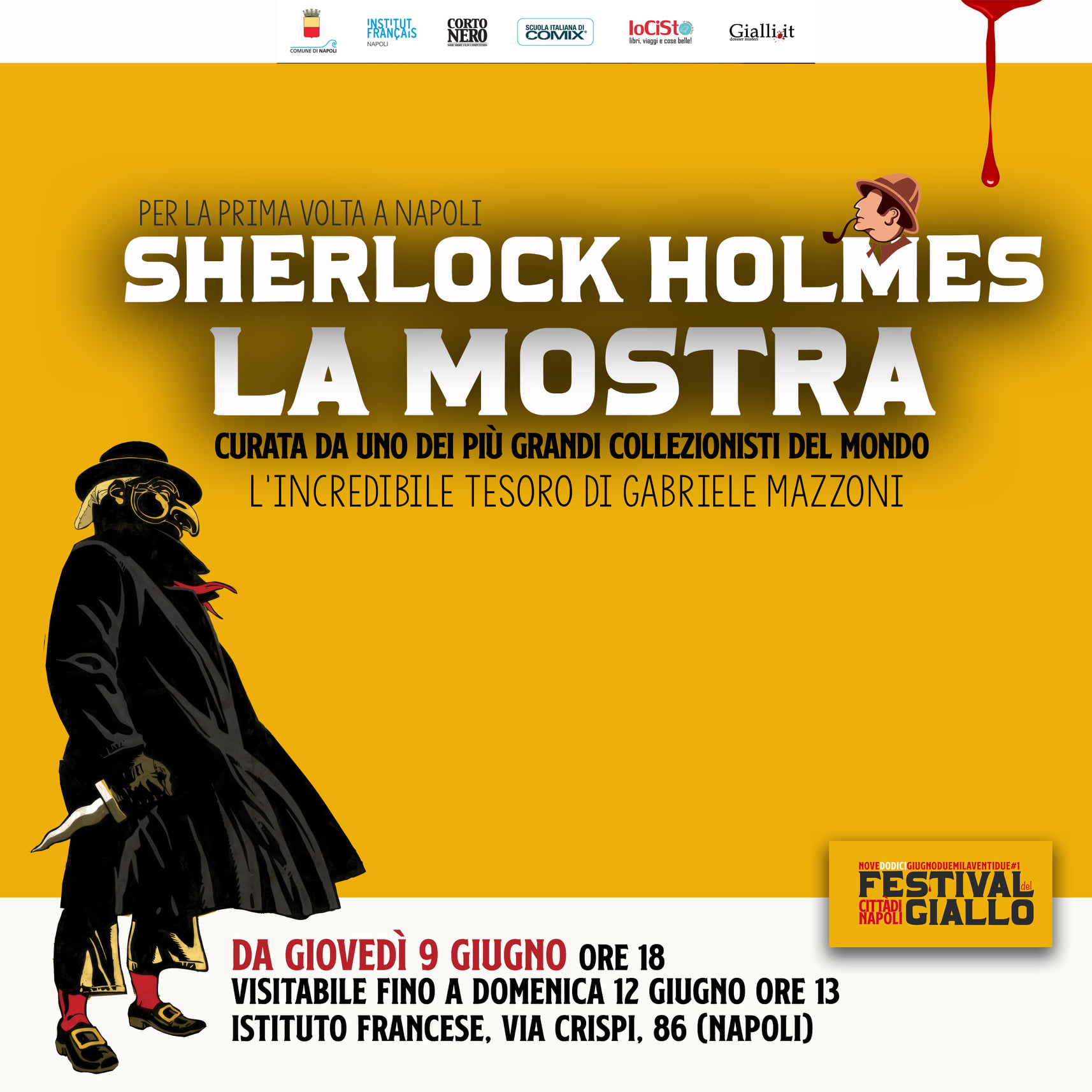 Festival del Giallo, dalla mostra su Sherlock Holmes all'incontro tra de Giovanni e Lucarelli