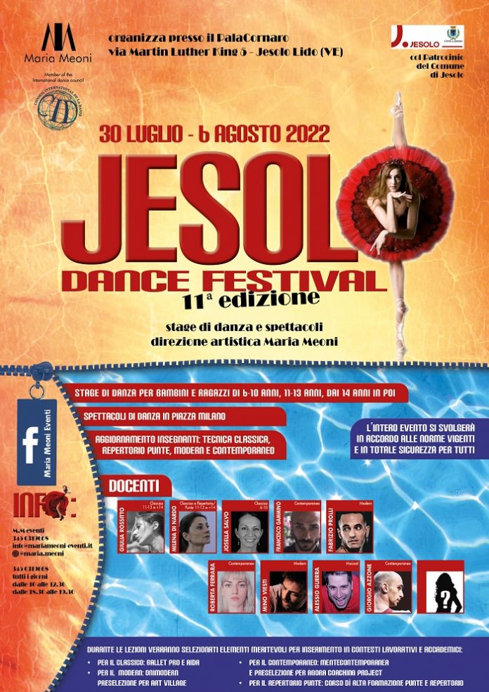 “Jesolo Dance Festival”, si parte il 30 luglio