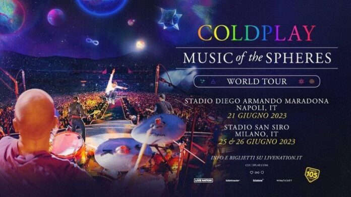 Coldplay, è ufficiale: live a giugno 2023 a Napoli