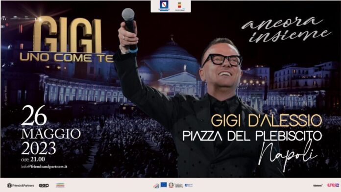 Gigi D'Alessio torna in piazza del Plebiscito: nuovo concerto il 26 maggio 2023