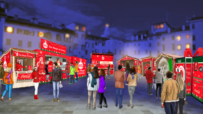 Coca-Cola Christmas Village arriva in Piazza Dante