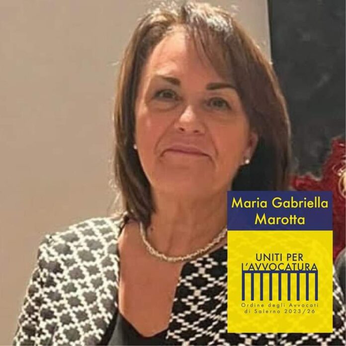 Elezioni per il Comitato Pari Opportunità dell' Ordine degli Avvocati di Salerno: in campo l' avvocato Maria Gabriella Marotta