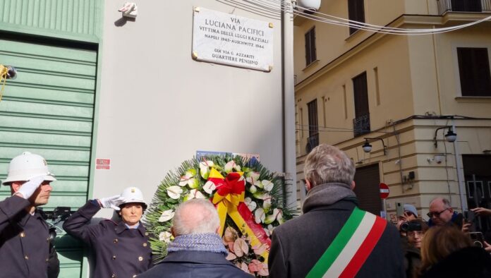 Giorno della memoria, a Napoli cerimonia in ricordo Luciana Pacifici