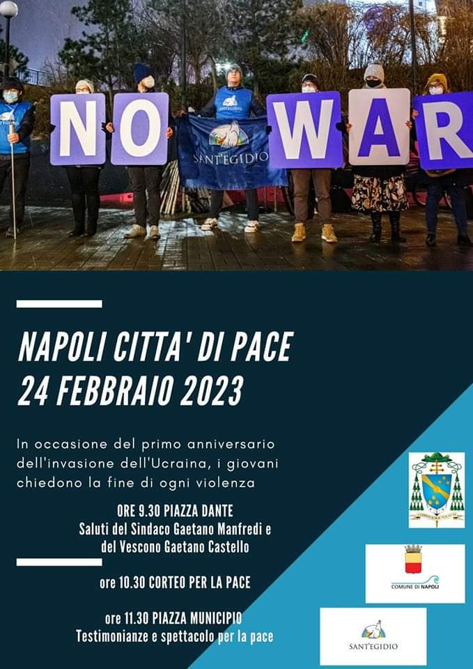 Marcia per la Pace a Napoli il 24 febbraio 2023