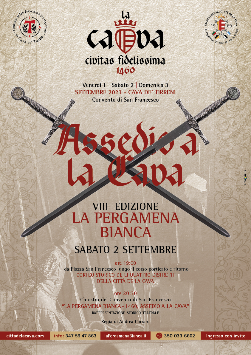 "La Cava, civitas, fidelissima 1460": il programma dell'evento