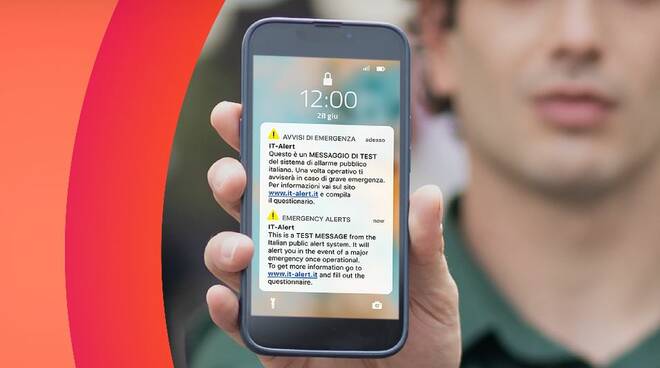 IT-Alert, oggi in Campania l'sms del test del sistema di allarme pubblico