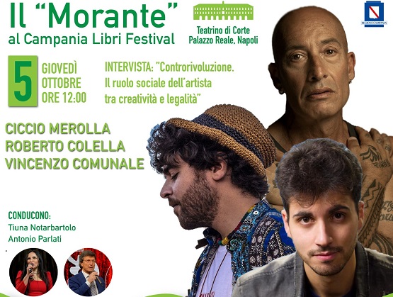 Roberto Colella, Ciccio Merolla e Vincenzo Comunale intervistati nel format de “Il Morante al Campania Libri Festival”