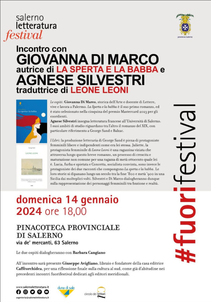 Salerno Letteratura, incontro Fuori Festival domenica 14 gennaio