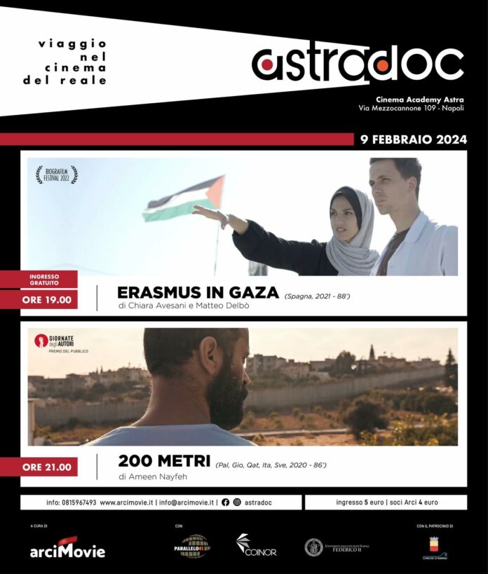 AstraDoc, torna la rassegna dei documentari nel cuore di Napoli: venerdì 9 due film sul conflitto in Medioriente