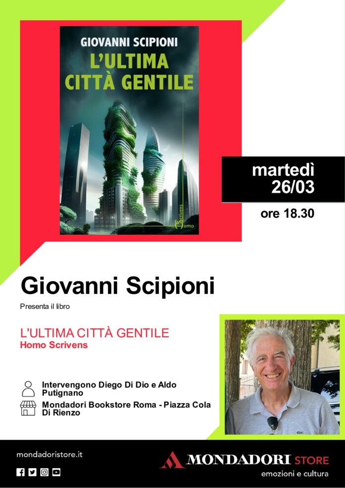 Mondadori Bookstore Roma, Giovanni Scipioni presenta il suo romanzo 