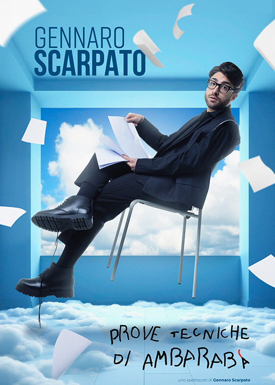 Gennaro Scarpato in scena al Teatro Cilea mercoledì 13 marzo in "Prove tecniche di Ambarabà”