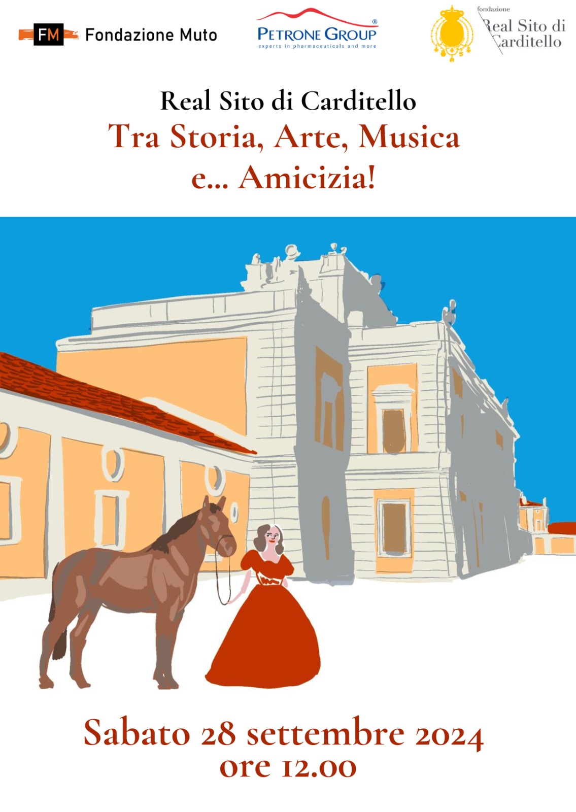 "Tra Storia, Arte, Musica e... Amicizia!" il 28 settembre nel Real Sito di Carditello