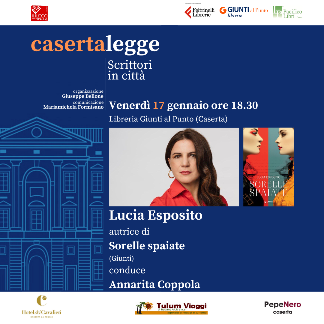La scrittrice Lucia Esposito e il suo “Sorelle spaiate” per CASERTALEGGE – Scrittori in città