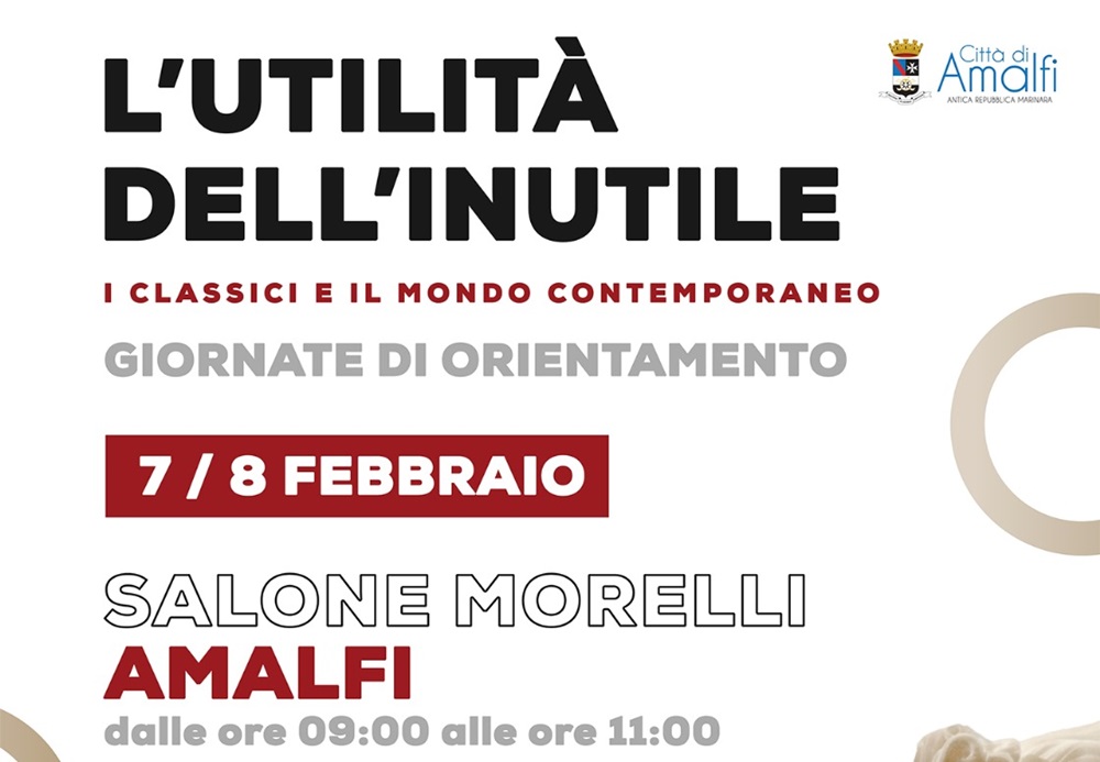 “L’Utilità dell’Inutile”, ad Amalfi le giornate di orientamento per l’Università