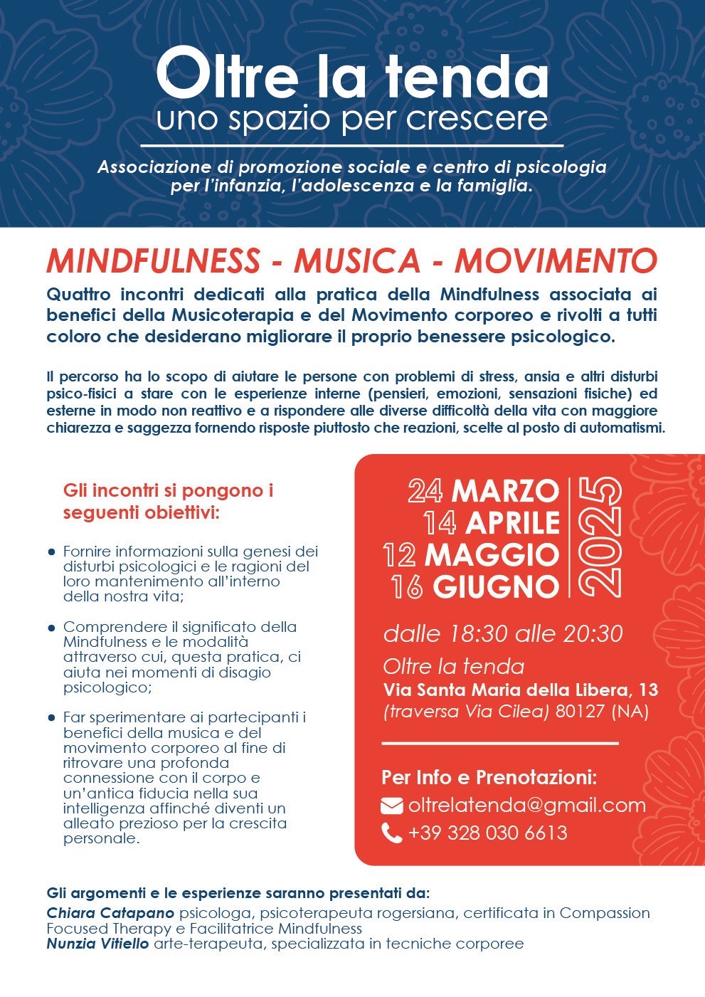 Oltre la Tenda: aperte iscrizioni a nuovo corso Mindfulness - Musica - Movimento