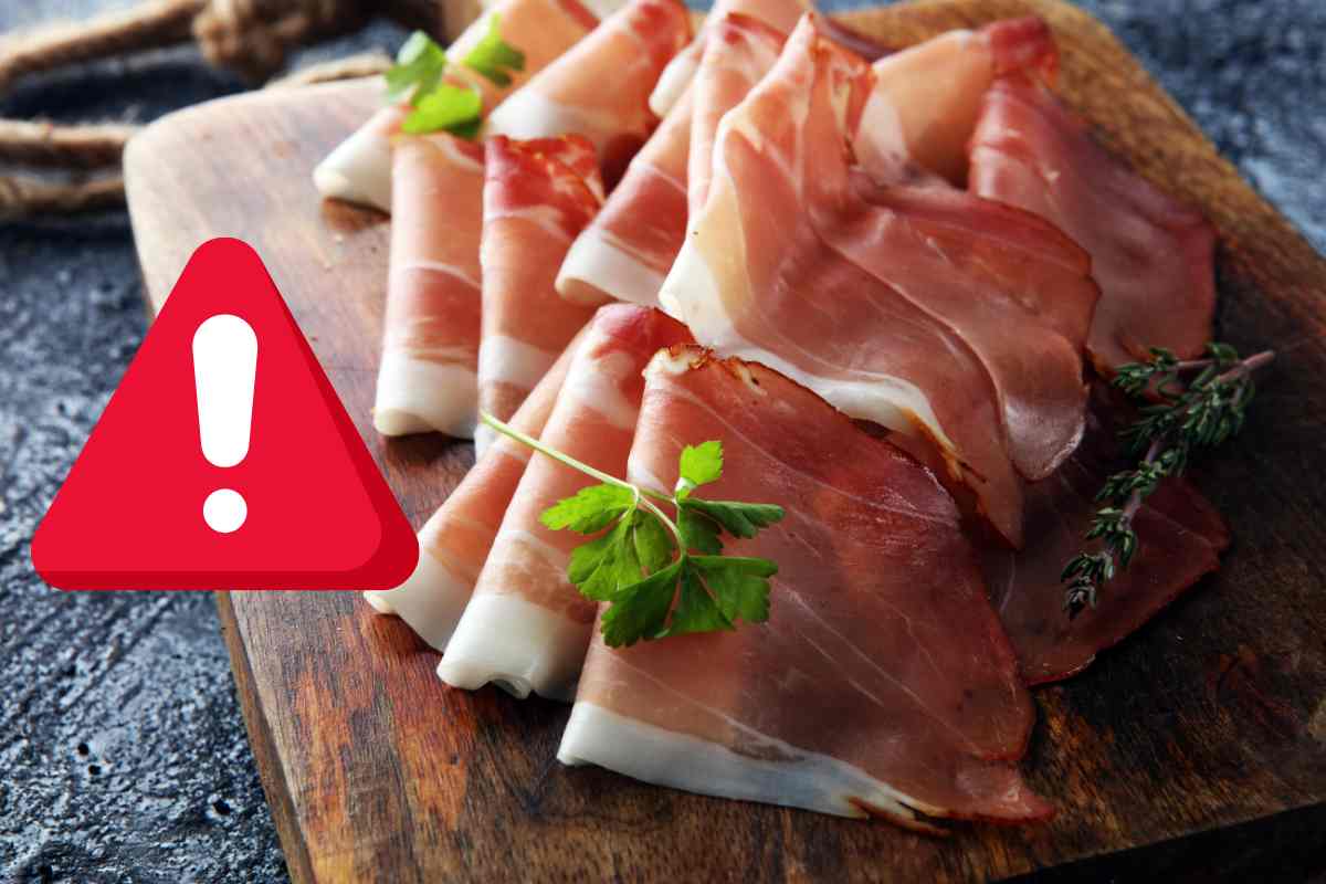 allerta prosciutto trovata candeggina
