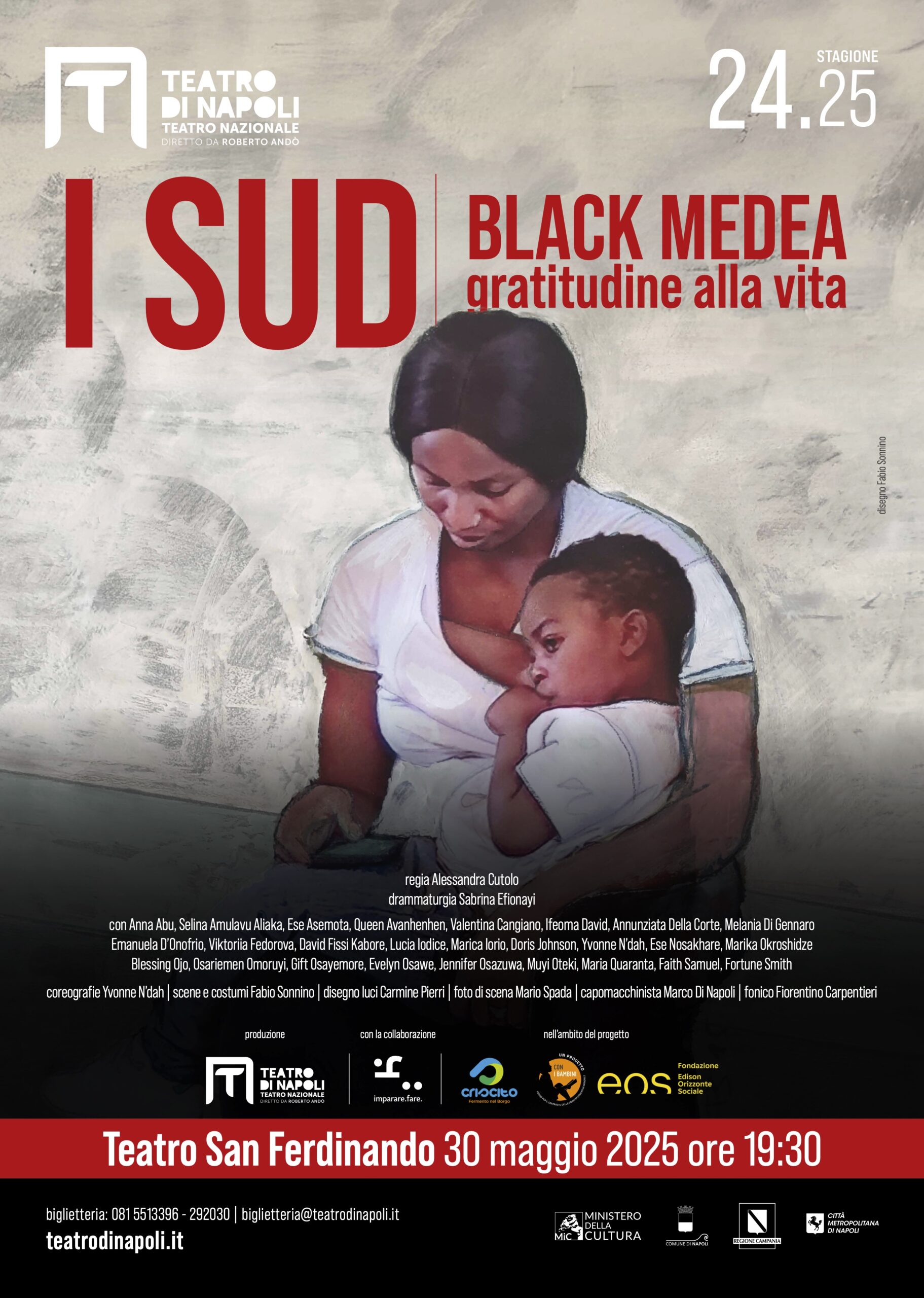 Teatro San Ferdinando, venerdì 'Black Medea. Gratitudine alla vita'