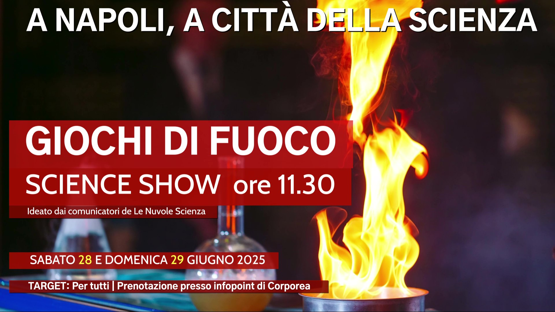 Un Weekend di Fuoco e Acqua a Città della Scienza: Esperimenti e Scoperte per Tutta la Famiglia