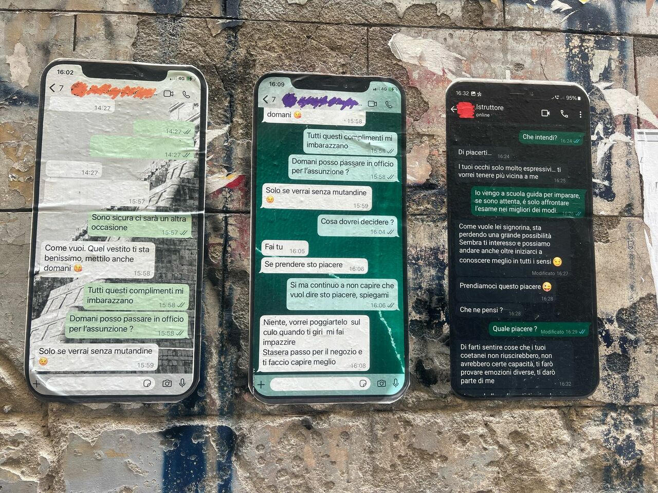 Quando le chat urlano: la denuncia coraggiosa di una ragazza sui muri di San Pietro a Majella