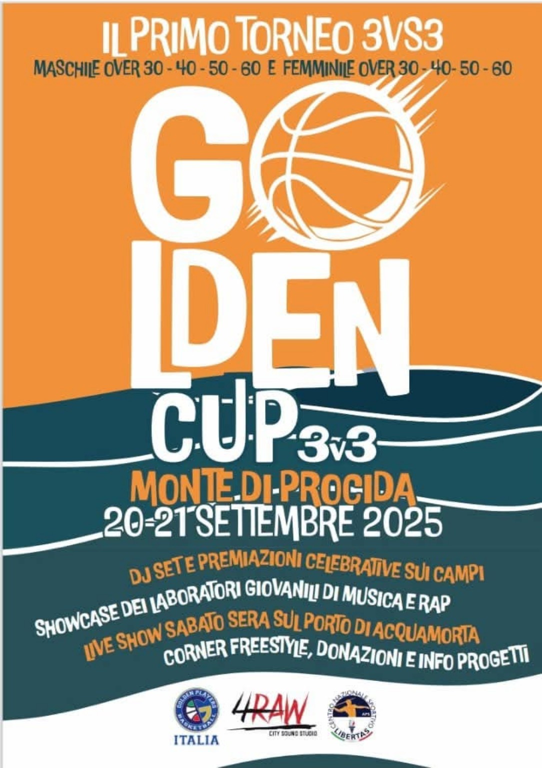 Monte di Procida pronta ad accendere la Golden Cup 3x3: basket, musica e comunità
