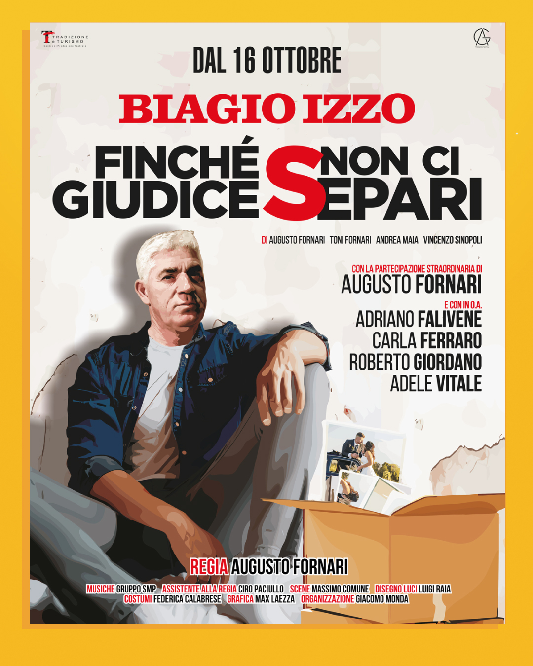 Sold out al Teatro Sannazaro per Biagio Izzo in “Finché giudice non ci separi”