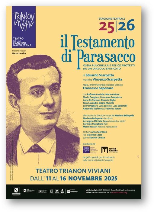 TRIANON VIVIANI, “IL TESTAMENTO DI PARASACCO” PER IL CENTENARIO DI SCARPETTA