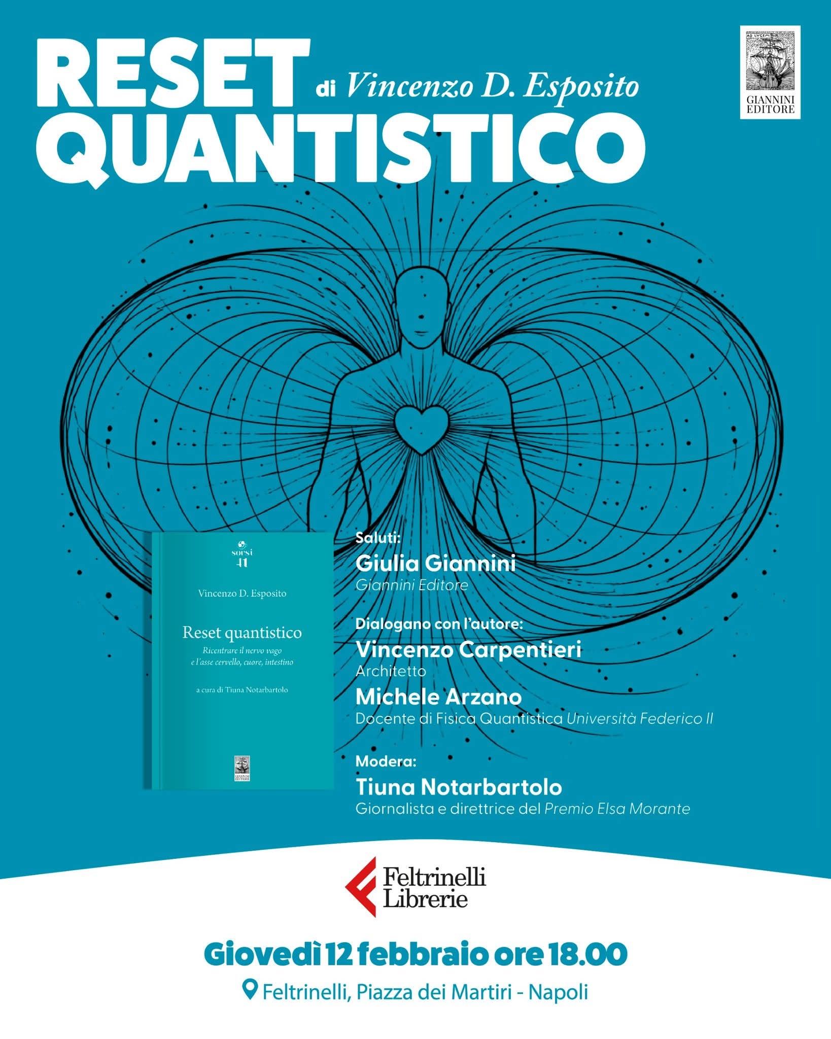 “Reset quantistico”, Vincenzo D. Esposito presenta il suo libro alla Feltrinelli di Napoli