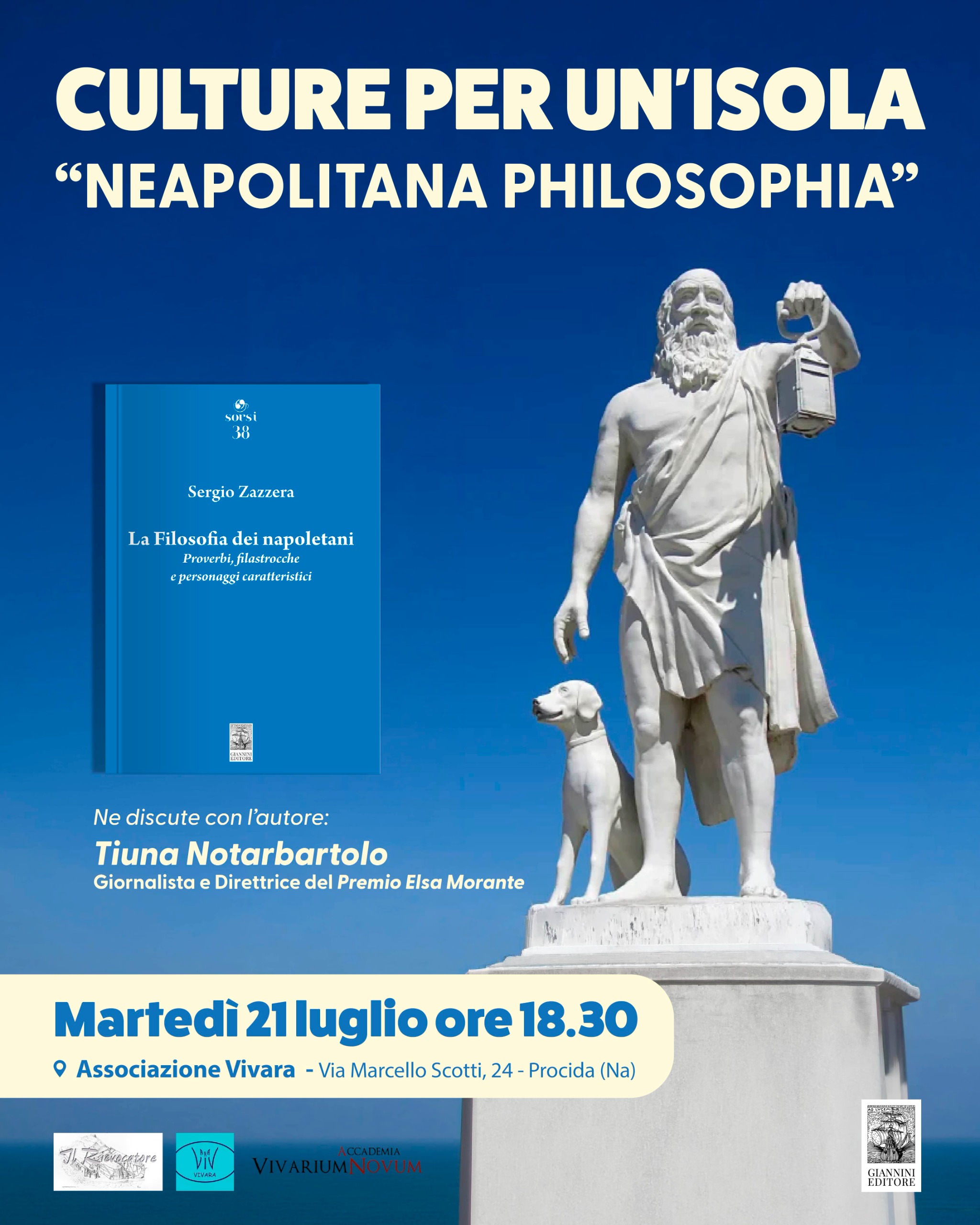 La filosofia dei napoletani, a Procida l’attesissima presentazione di Sergio Zazzera