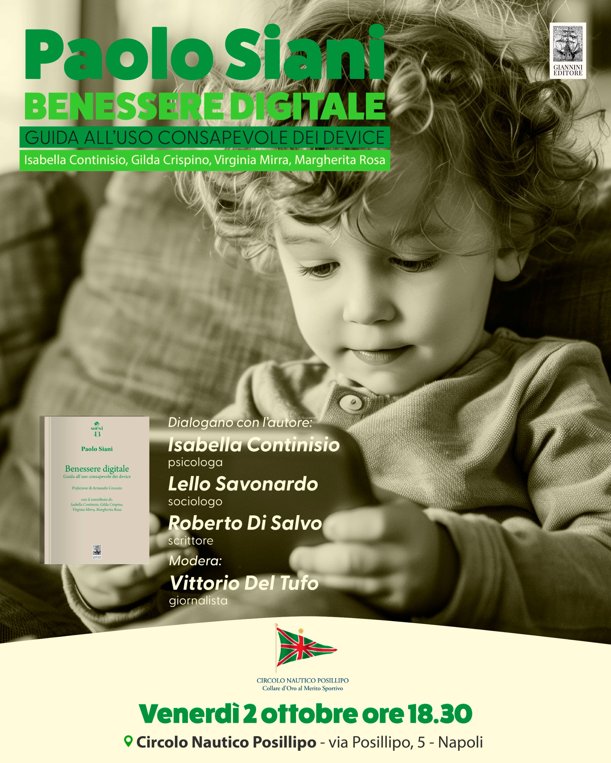 Al Circolo Nautico di Posillipo Paolo Siani presenta “Benessere digitale”